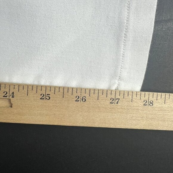 Spanx Jeans Women's Extra Large Pull On Kick Flare High Rise White Stretch Denim - Picture 12 of 16